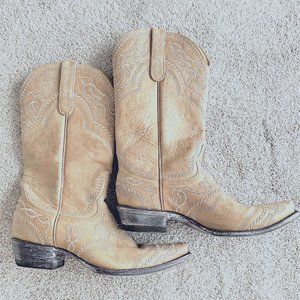 Yippee Wedding Cowboy Boots, Women's Size 10, Excellent Condition